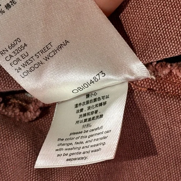 Anthropologie utility jacket soft washed field style pockets S rose - Picture 14 of 15